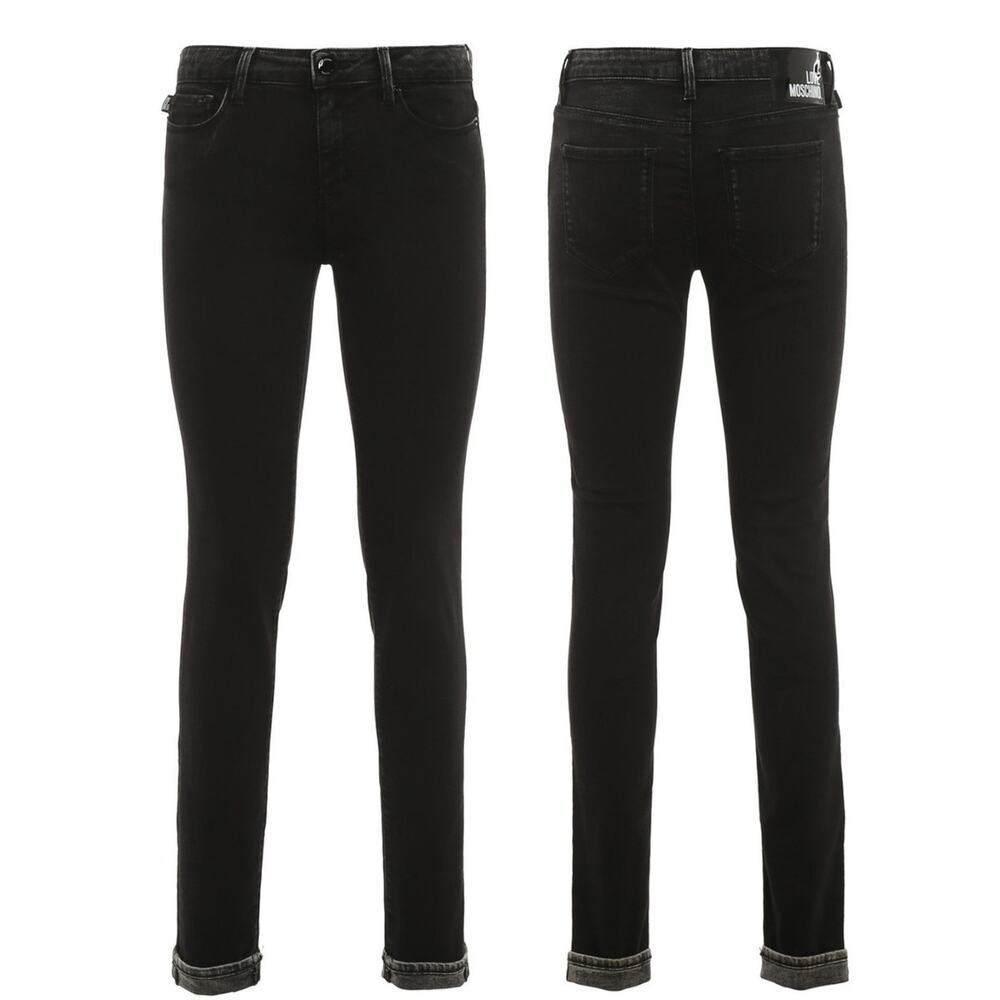 LOVE MOSCHINO Skinny Jean Logo Patch Women's Size 26